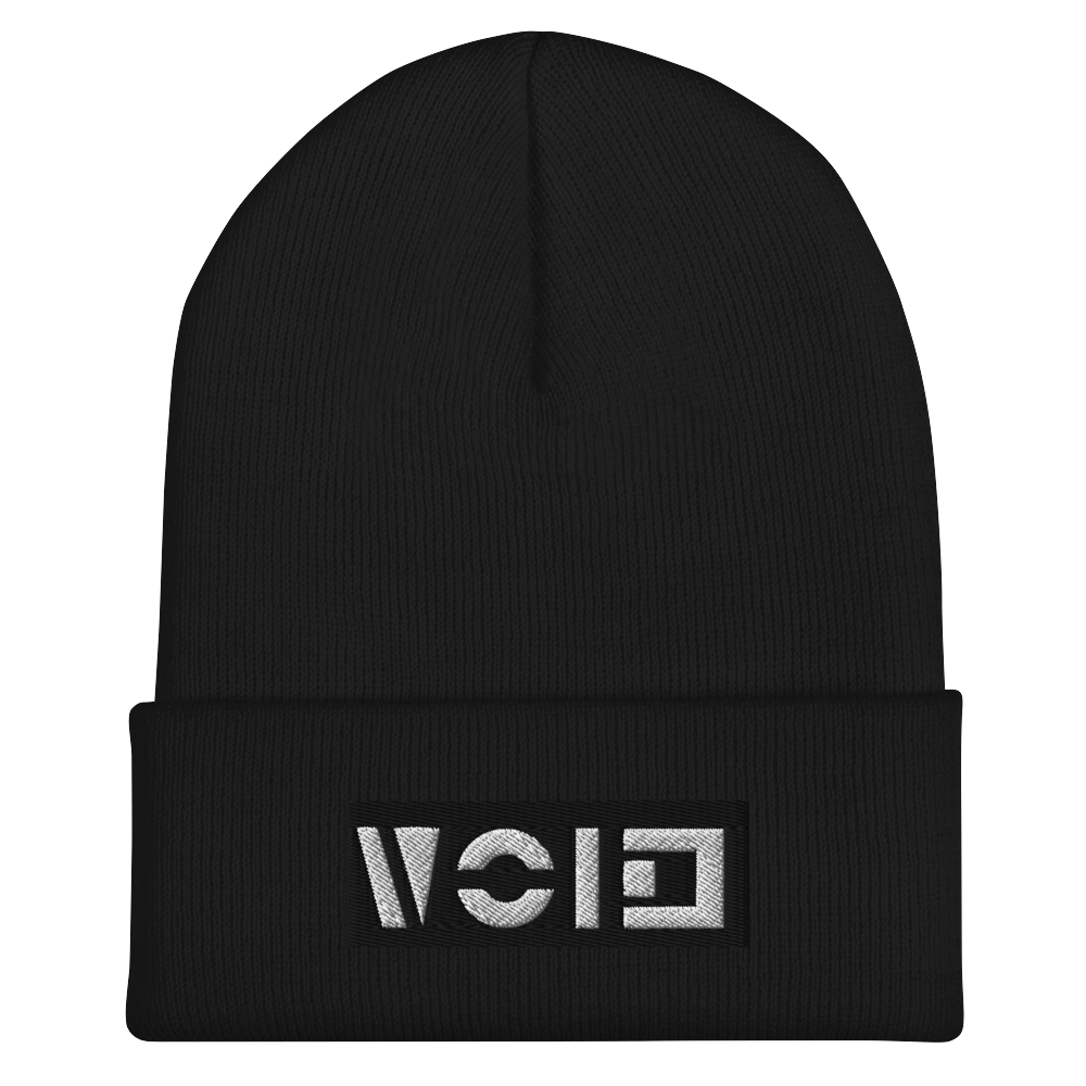 IVC Black Cuffed Beanie