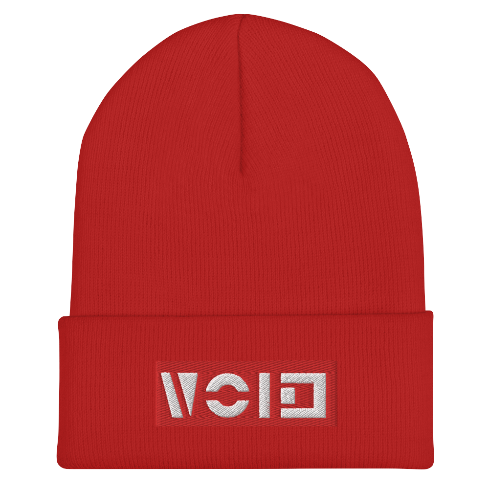 IVC Red Cuffed Beanie