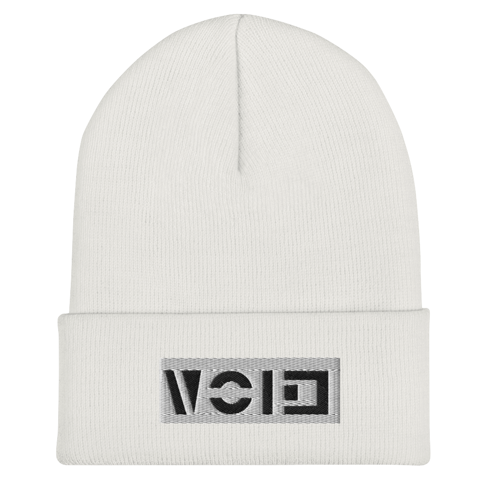 IVC White Cuffed Beanie