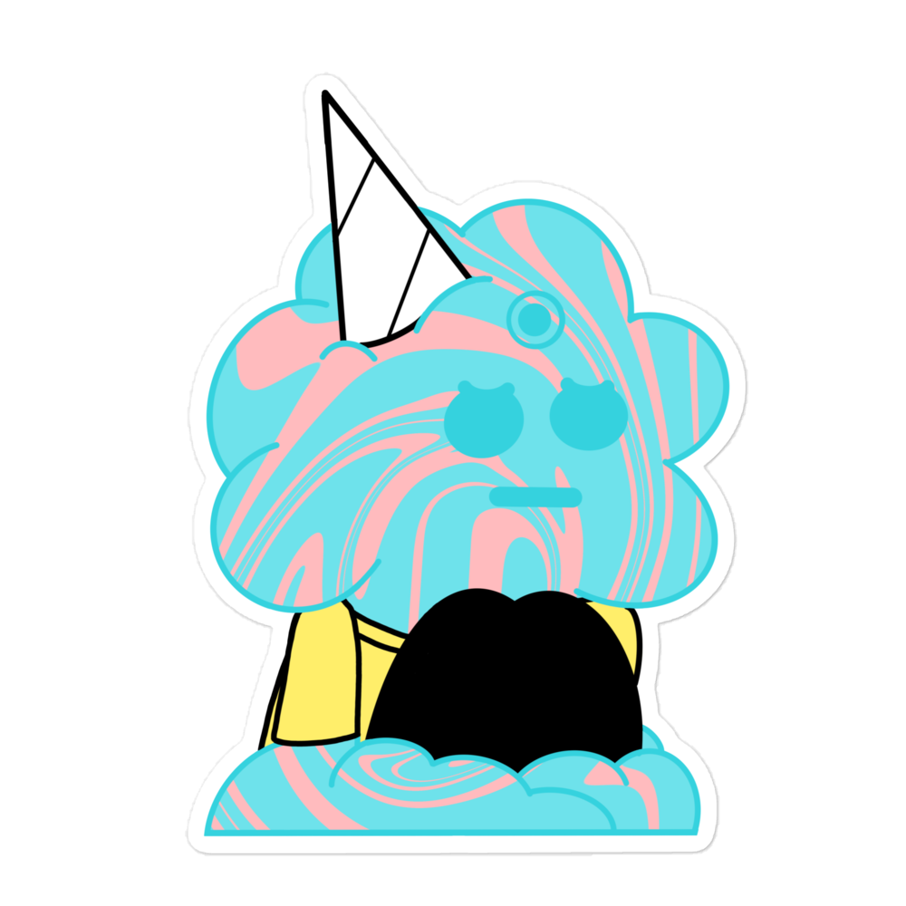 Cotton Candy Steve stickers