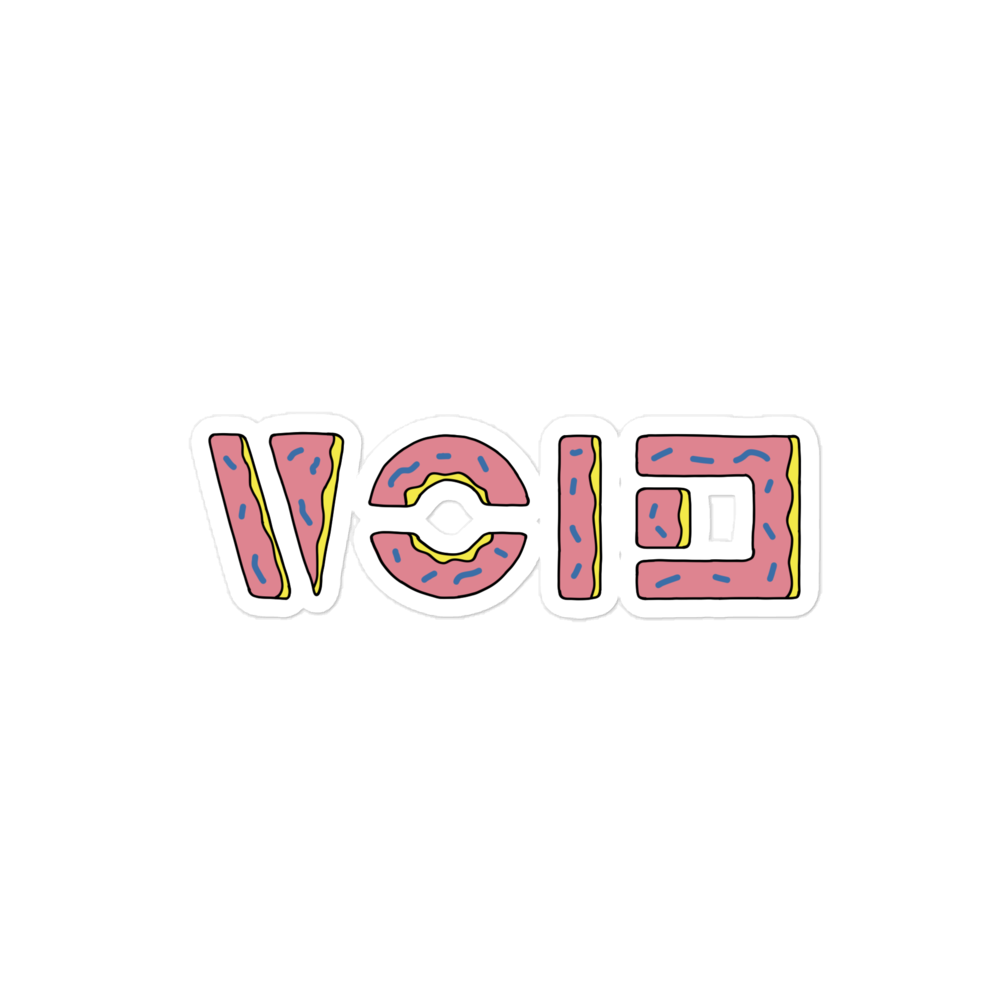 Donut VOID stickers