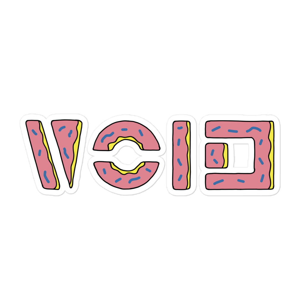 Donut VOID stickers